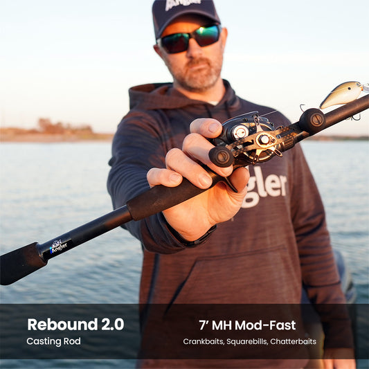 Rebound 2.0 - 7' MH Moderate - Glass Crankbait Rod