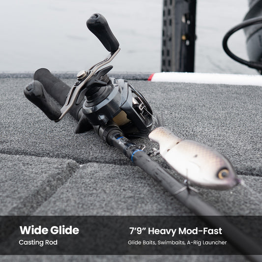 *NEW* Wide Glide - 7'9" HF 2.0 - Glidebait, Swimbait, A-Rig Bass Rod