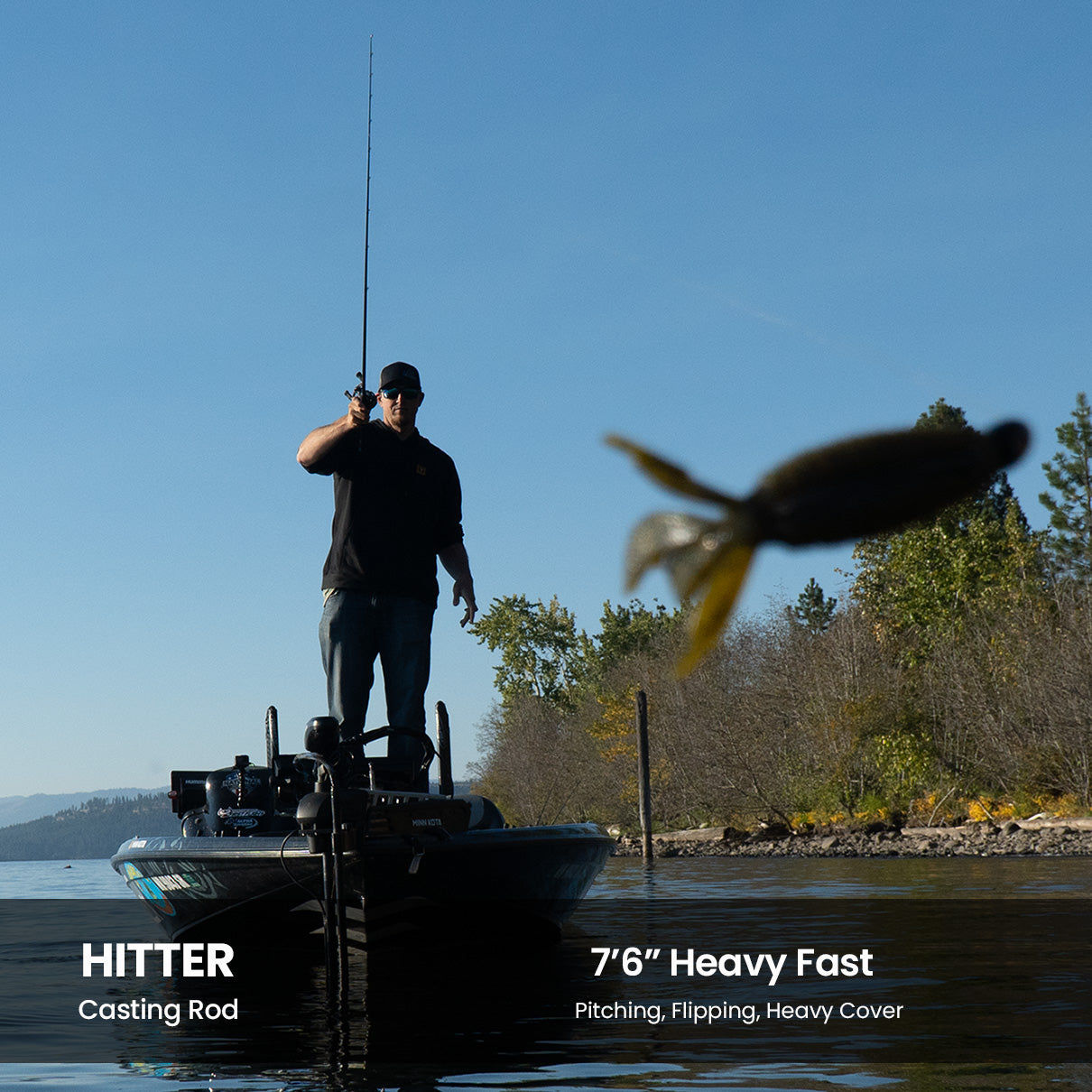 Custom Jig Rod for Bass Fishing - Hitter 7'6 HF