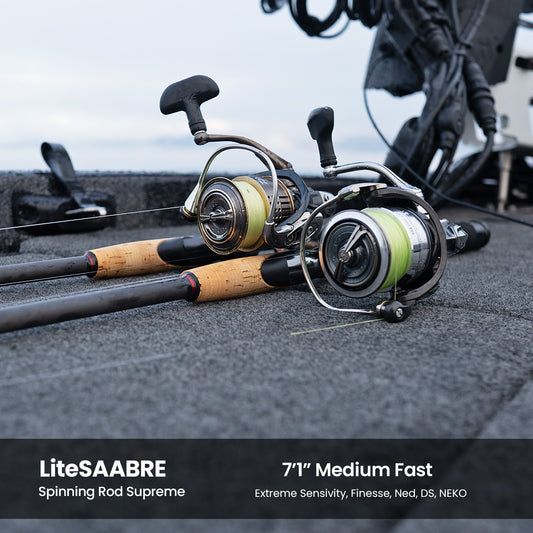 LiteSAABRE 7'1" Medium Fast - Spinning Rod Supreme