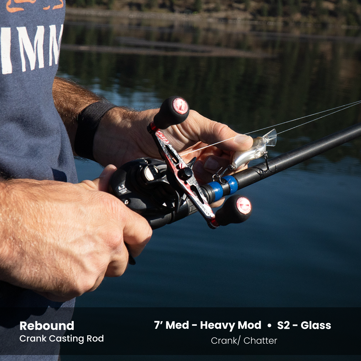 Rebound - 7' MH Moderate - Glass Crankbait Rod
