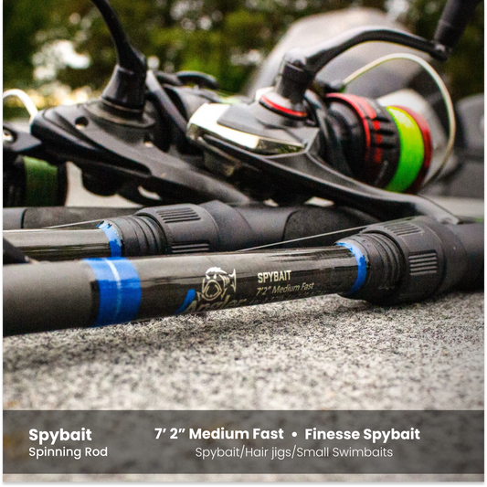 7'2" Medium Fast - Finesse Spybait Hair-Jig Rod