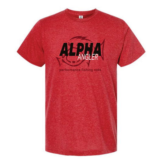 Alpha Angler Short Sleeve Logo Shirt - Crankbait Red