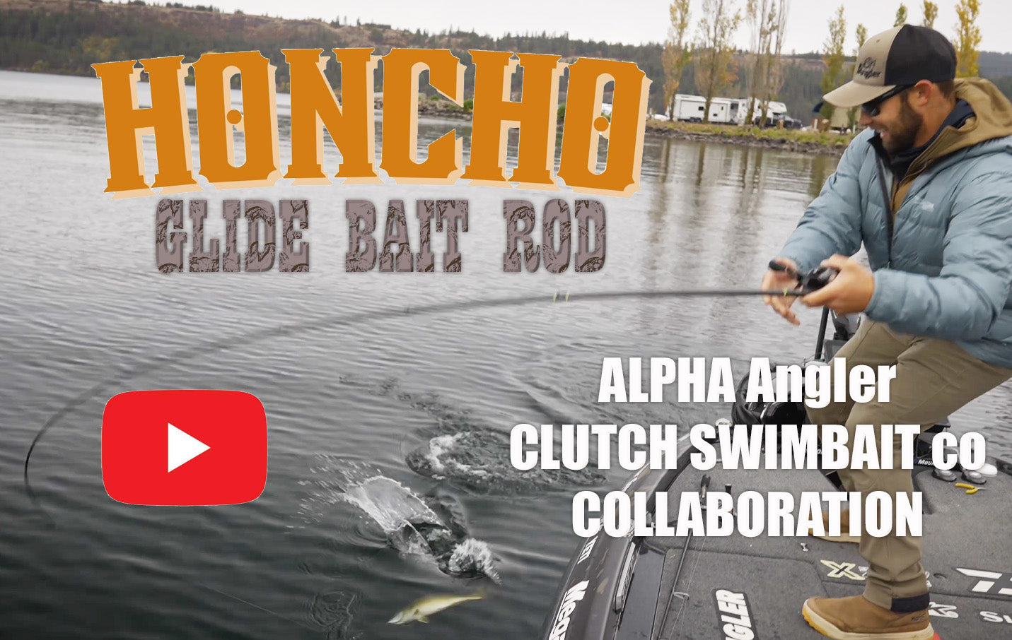 Load video: Honcho Glide Bait Rod - Collaboration Rod Design with Clutch Swimbait Co