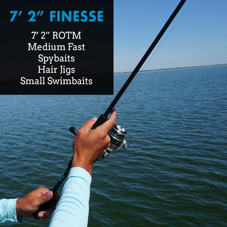 7'2 Finesse Spinning Rod - Spybaits, Hairjigs, Ned Rigs