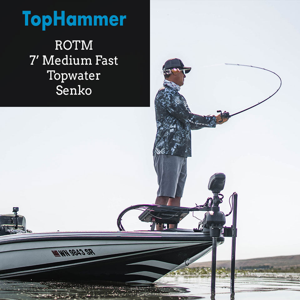 TopHammer - 7' Medium Fast Topwater Rod – Alpha Angler